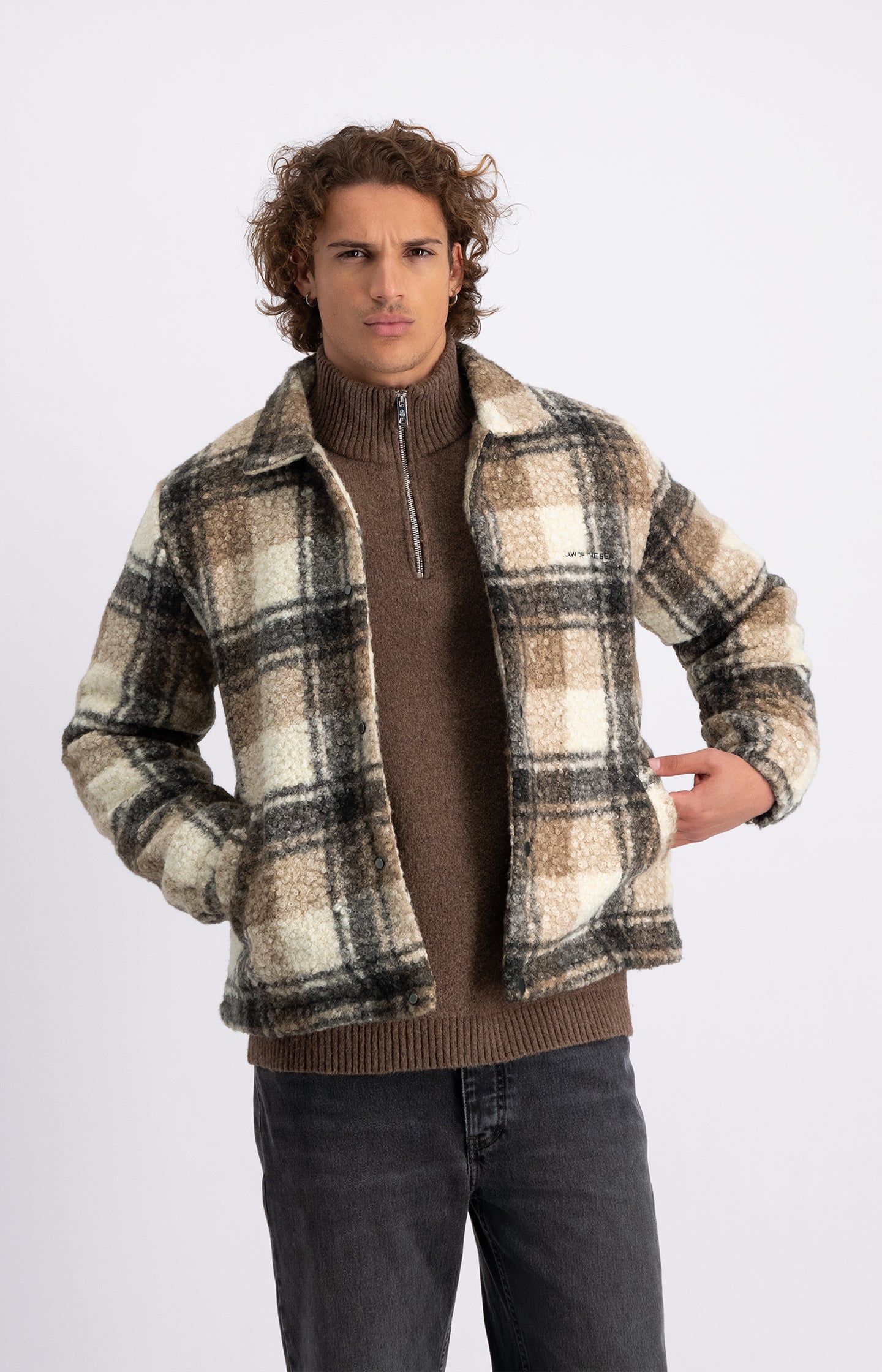 JULES SHORT CHECK JACKET