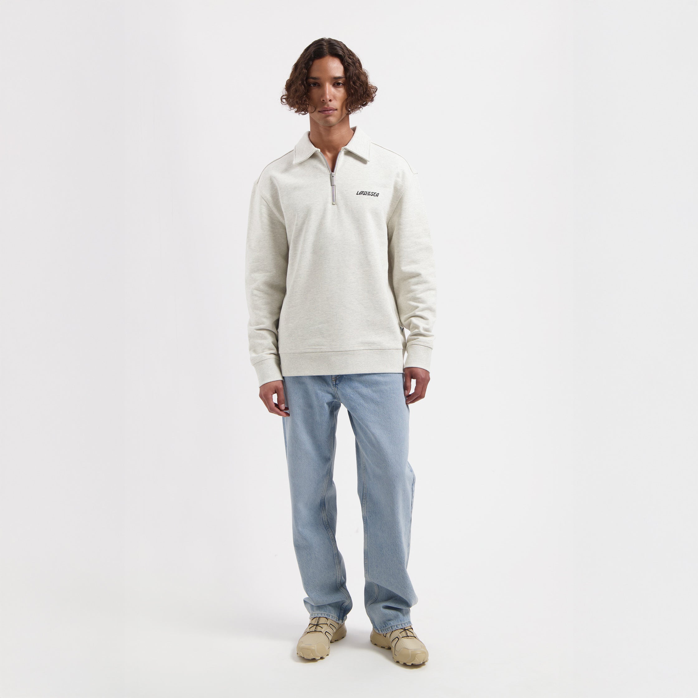 SOREN MELANGE SWEAT POLO