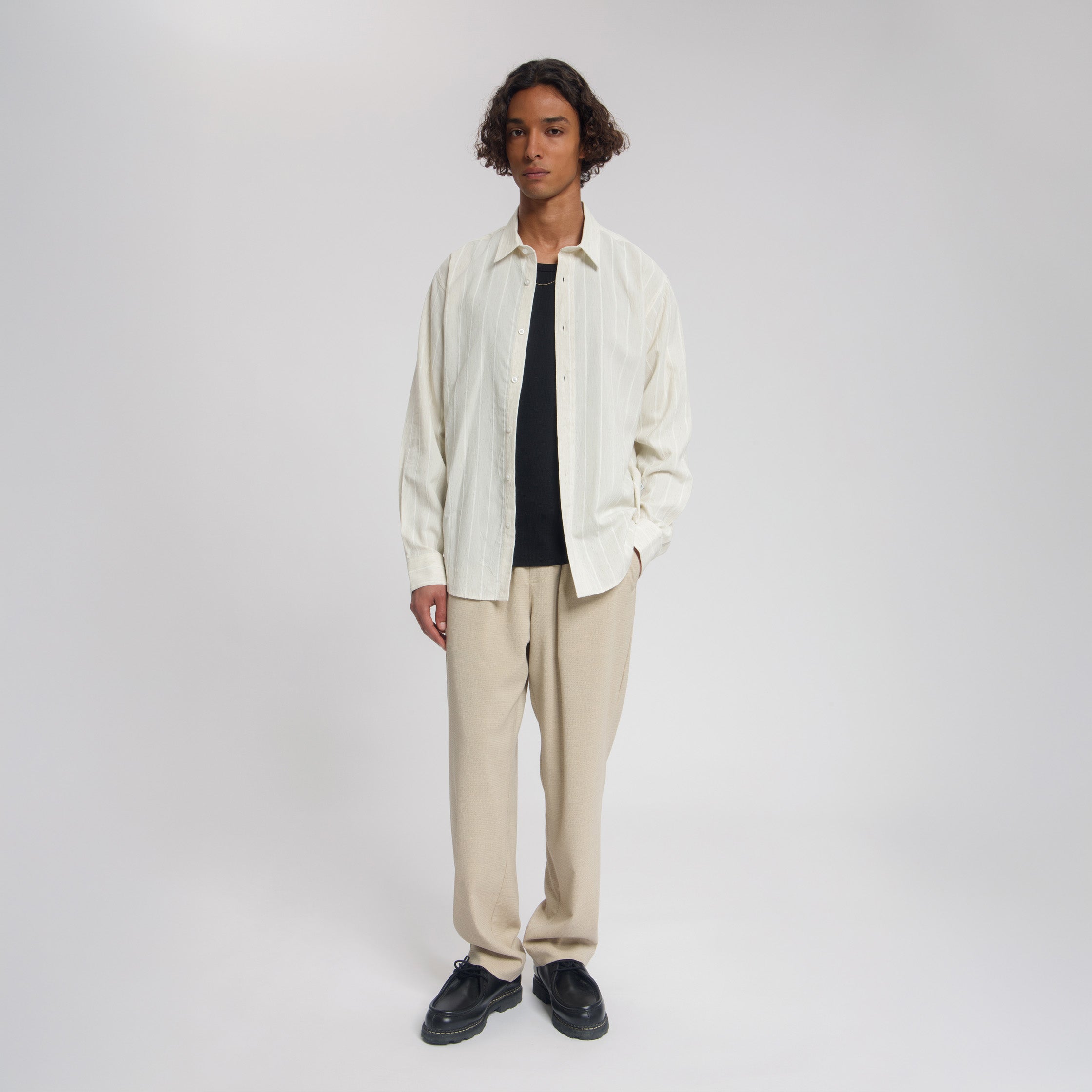 SERENE STRIPED DOBBY SHIRT