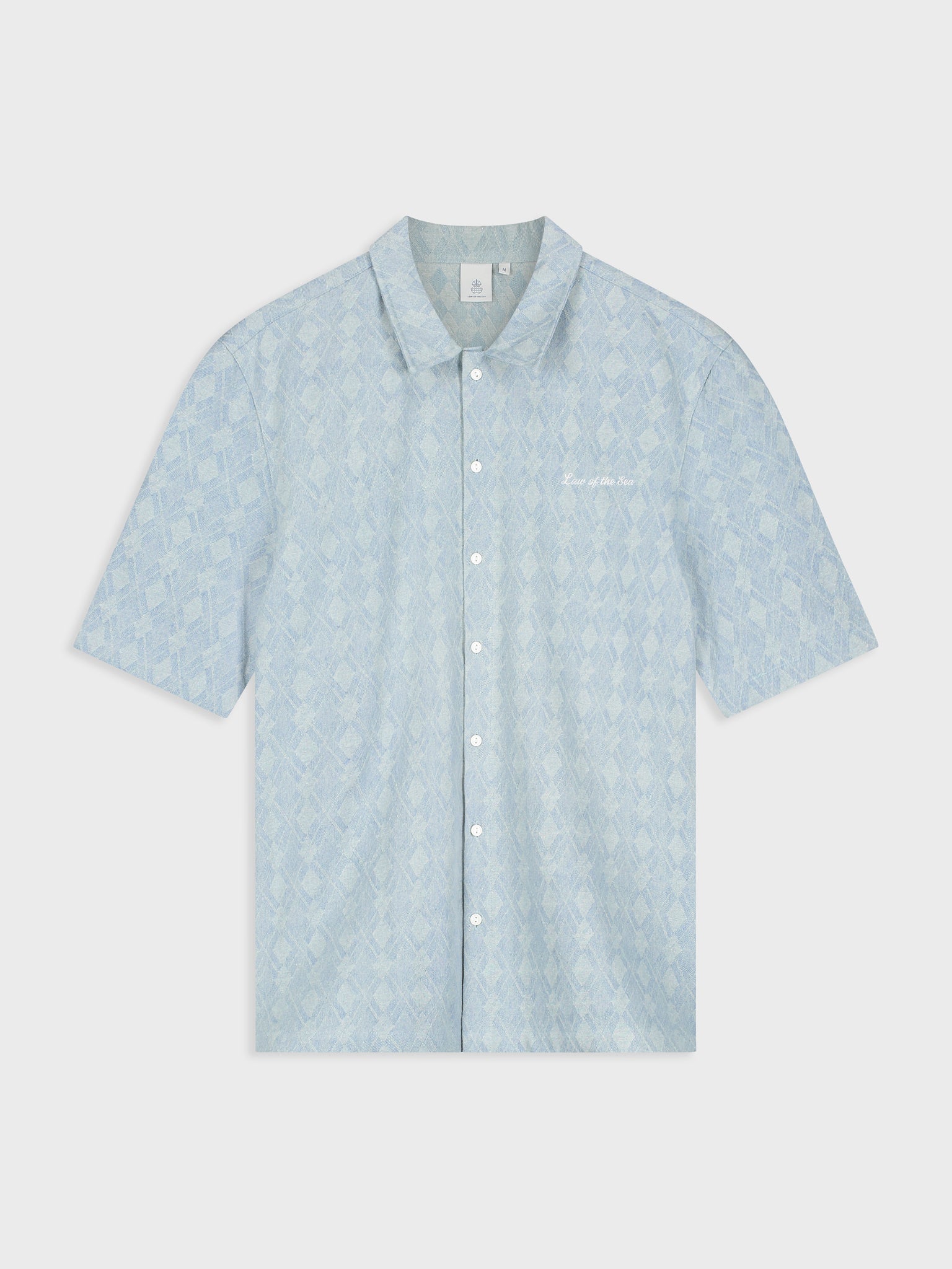 SALTERN BLEACHED DENIM JACQUARD SHIRT