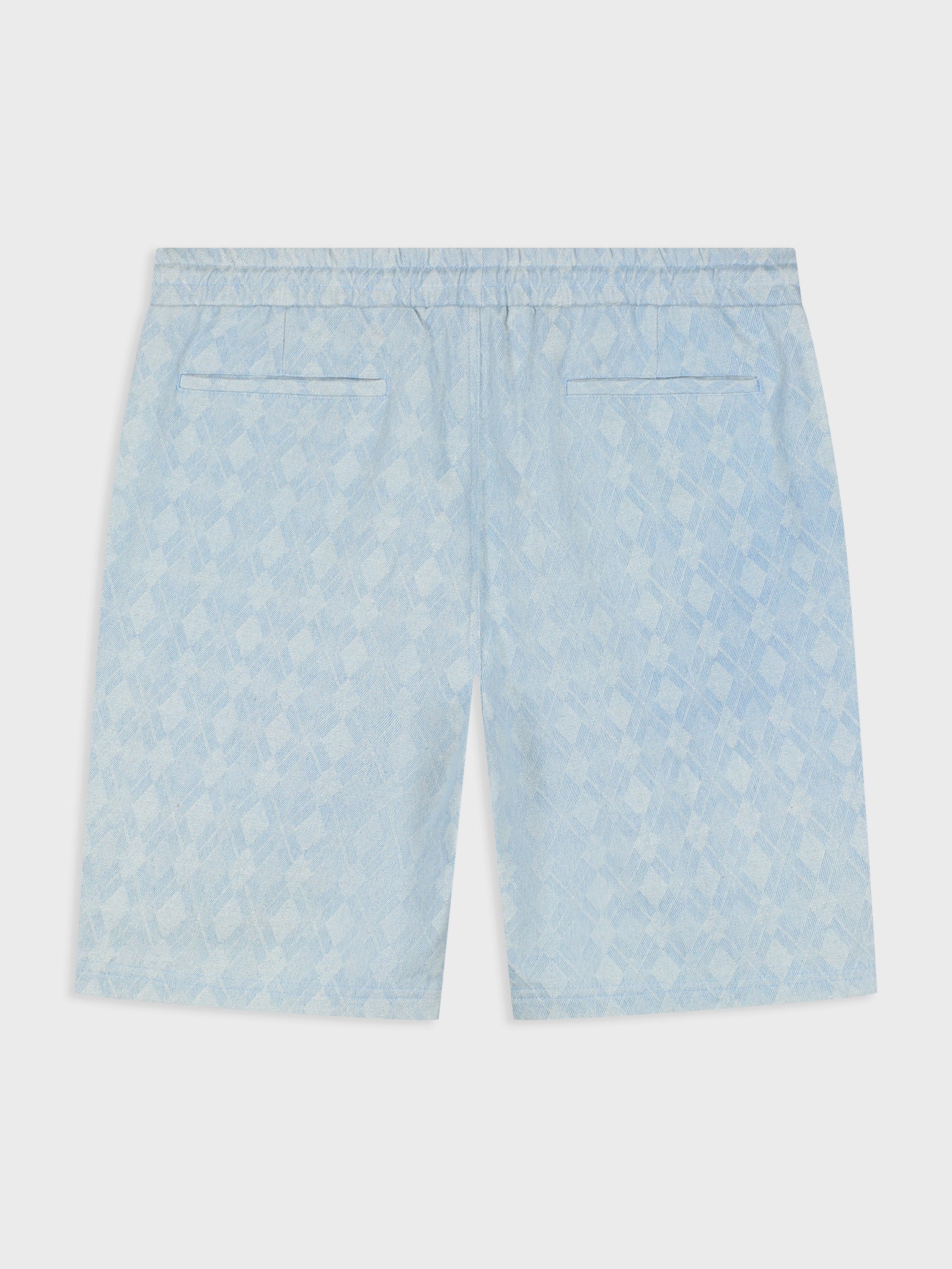 LAZORN BLEACHED DENIM JACQUARD SHORT