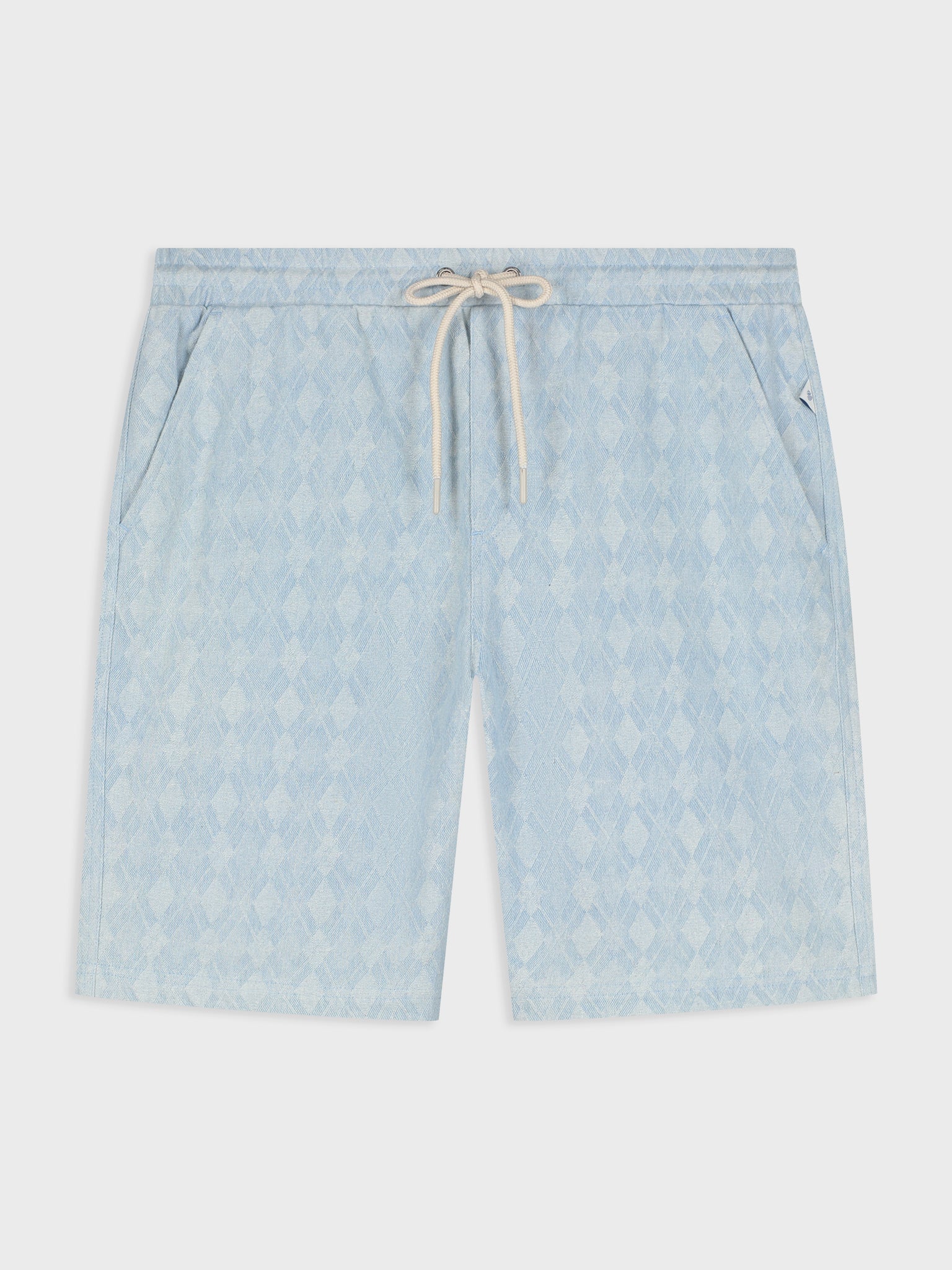 LAZORN BLEACHED DENIM JACQUARD SHORT