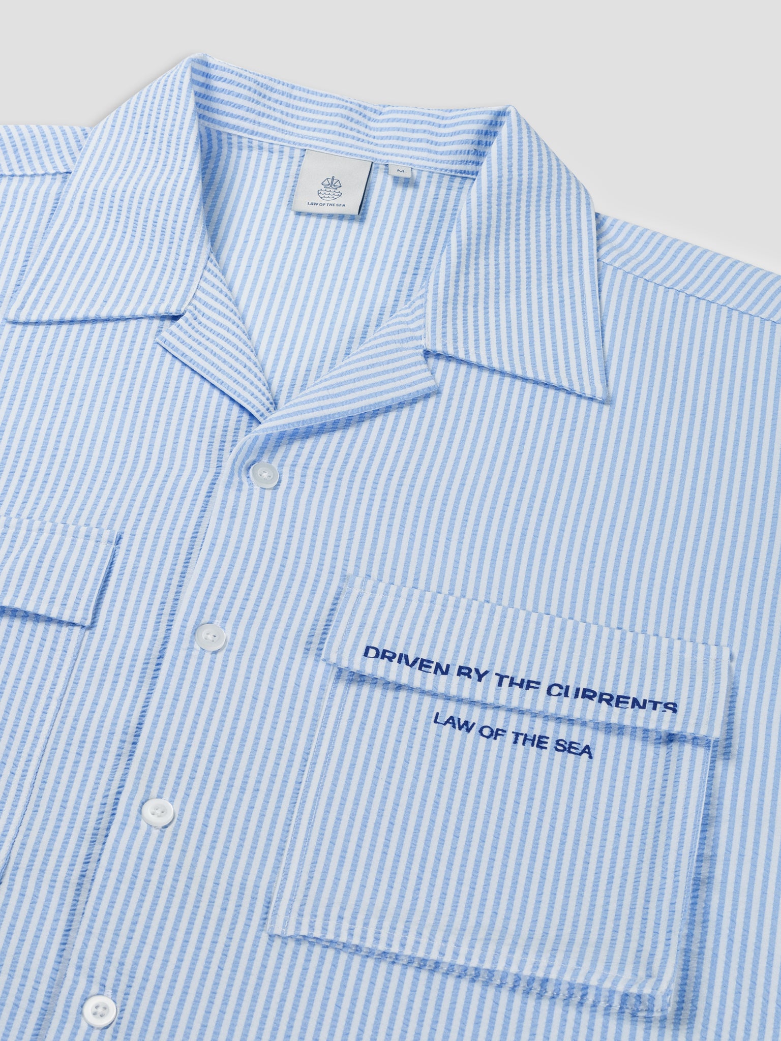 CORALYN SEERSUCKER STRIPED SHIRT