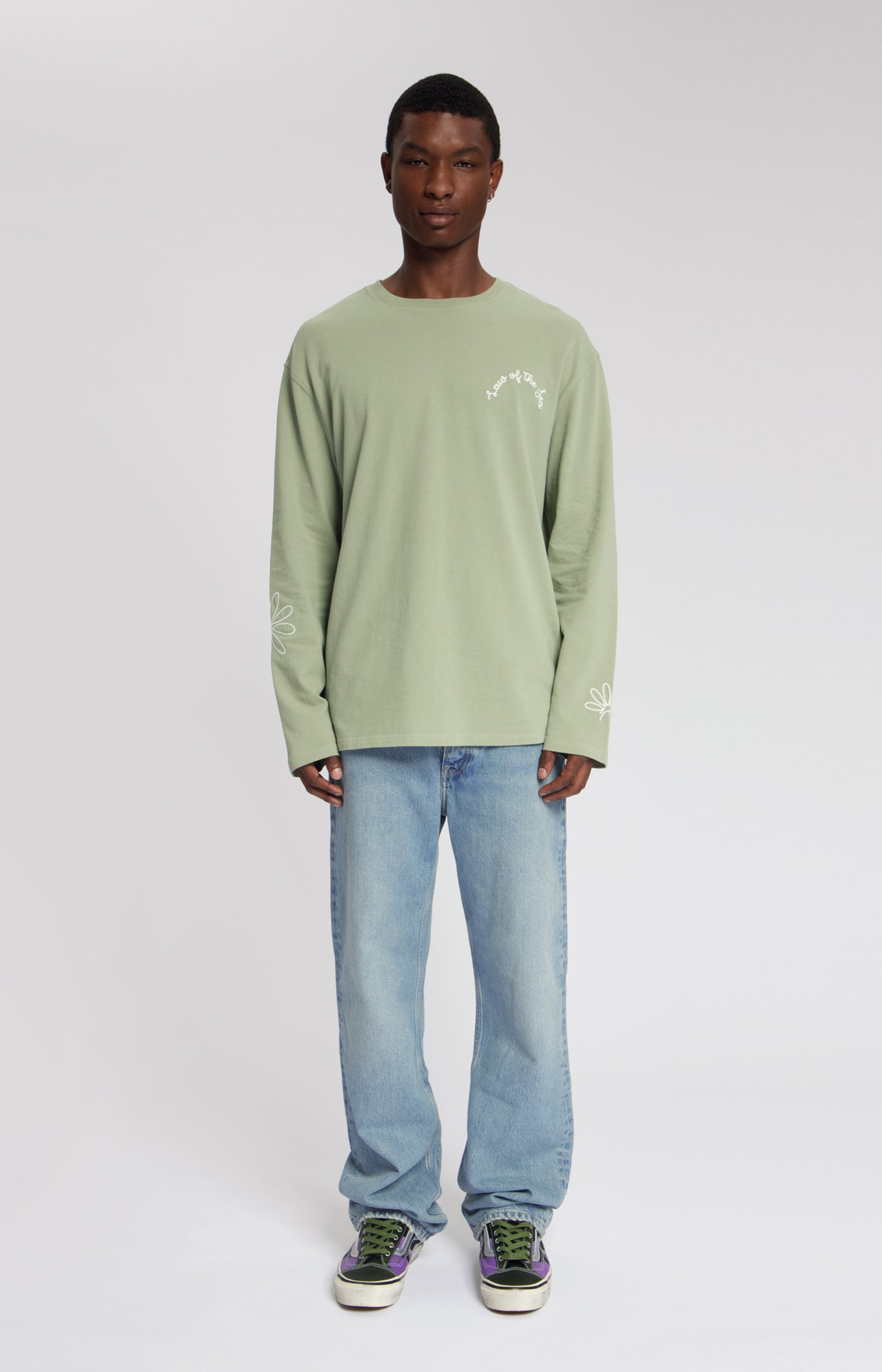 DAISY LONGSLEEVE GARMENT DYED T-SHIRT