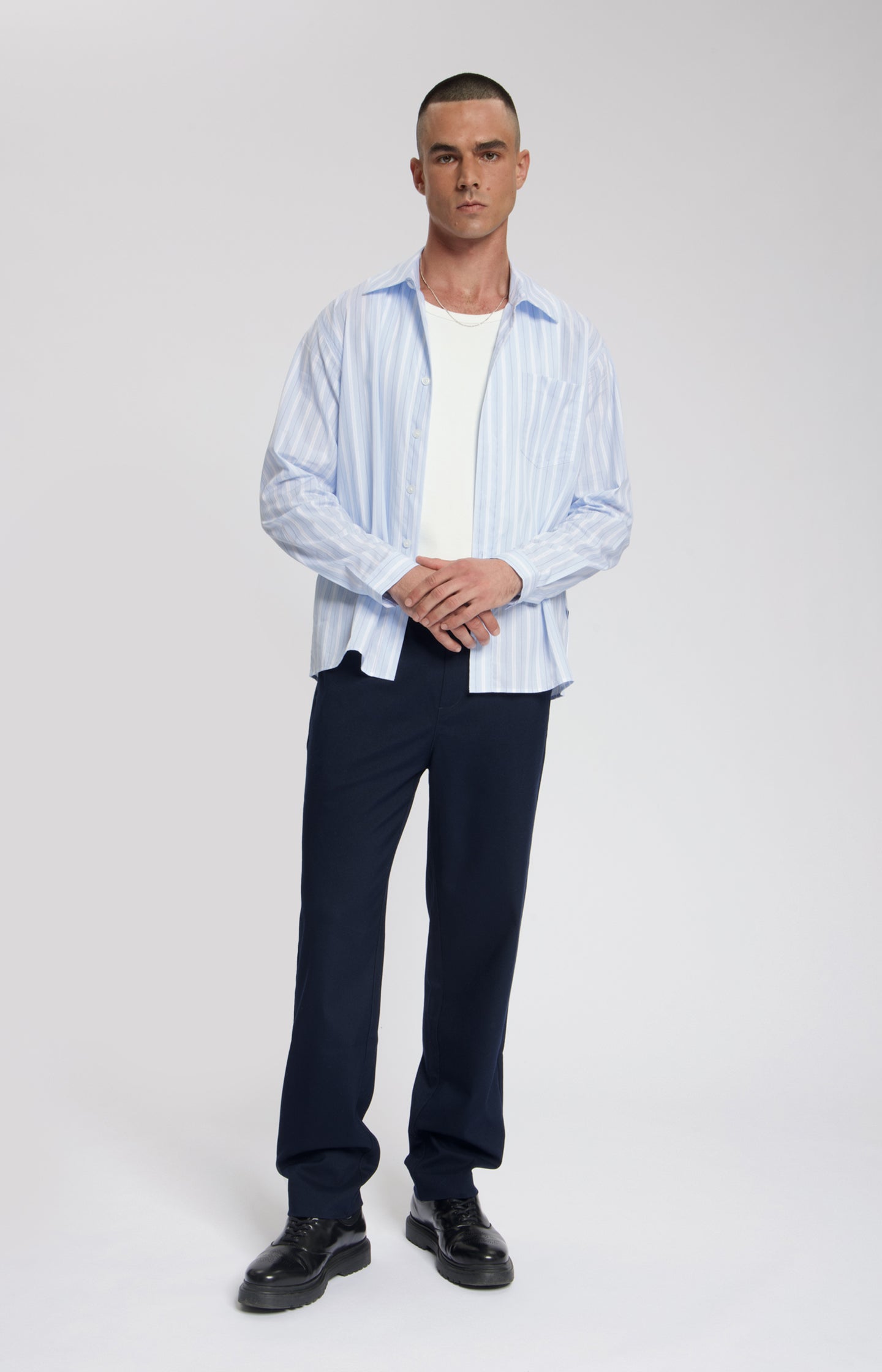 SQUALL YARN DYED STRIPED SHIRT