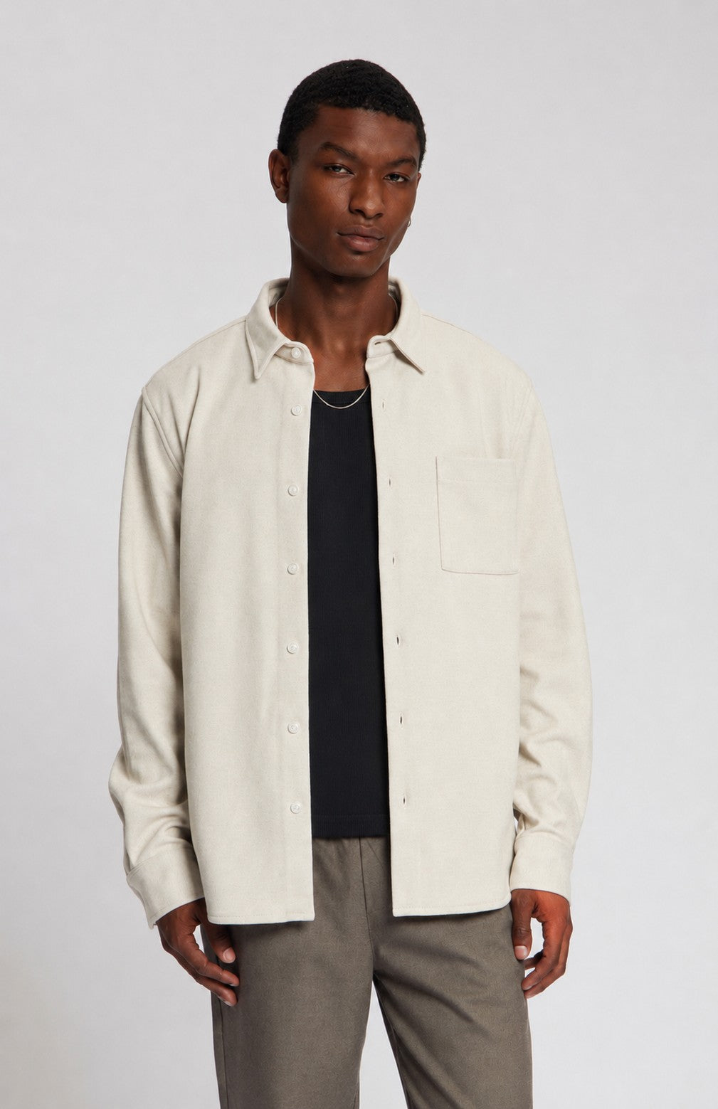 TROY SOFT HERRINGBONE SHIRT
