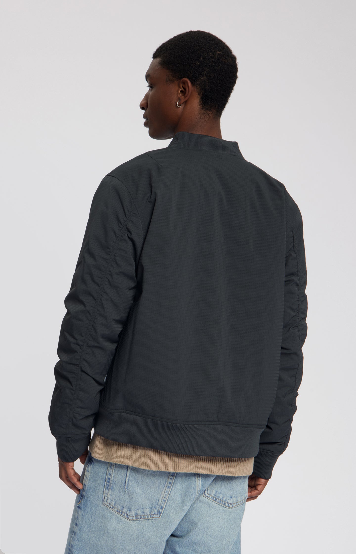 VANN STRUCTURED JACKET WITH RIBBING