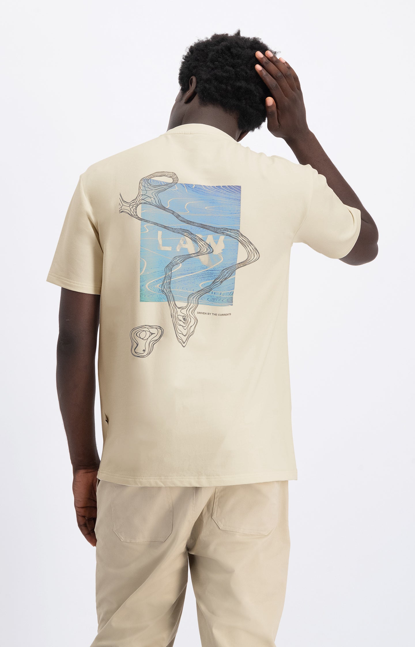 FLOW DROPPED SHOULDER BACKPRINT TEE