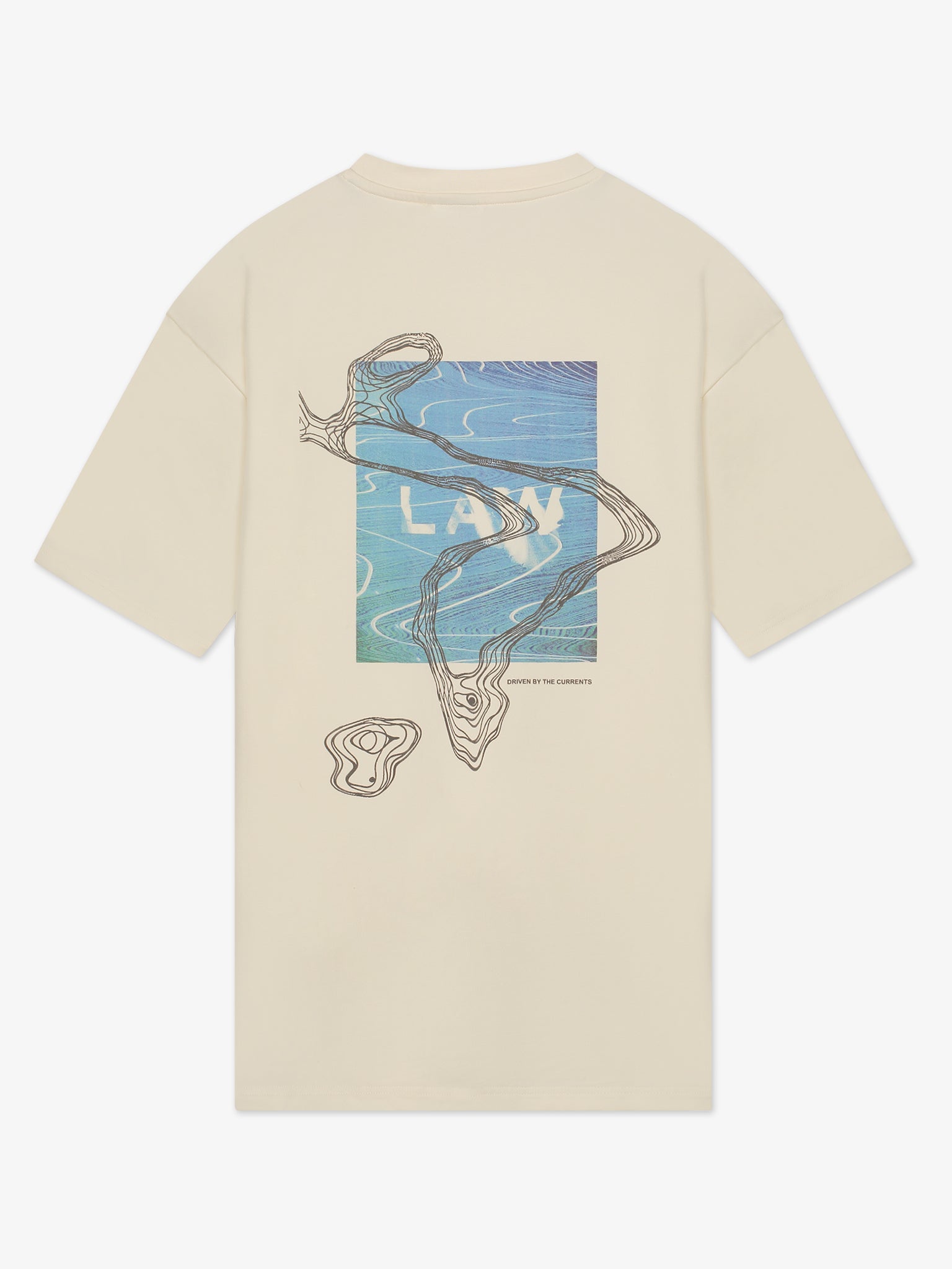 FLOW DROPPED SHOULDER BACKPRINT TEE