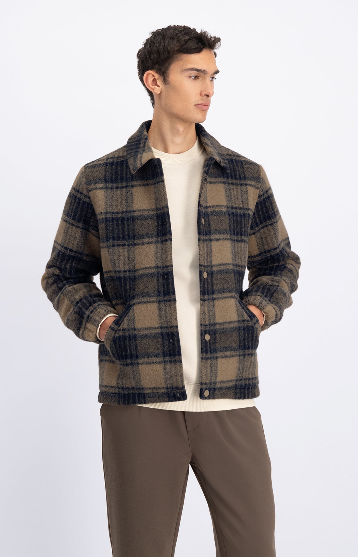 ENYO WOOL CHECK JACKET