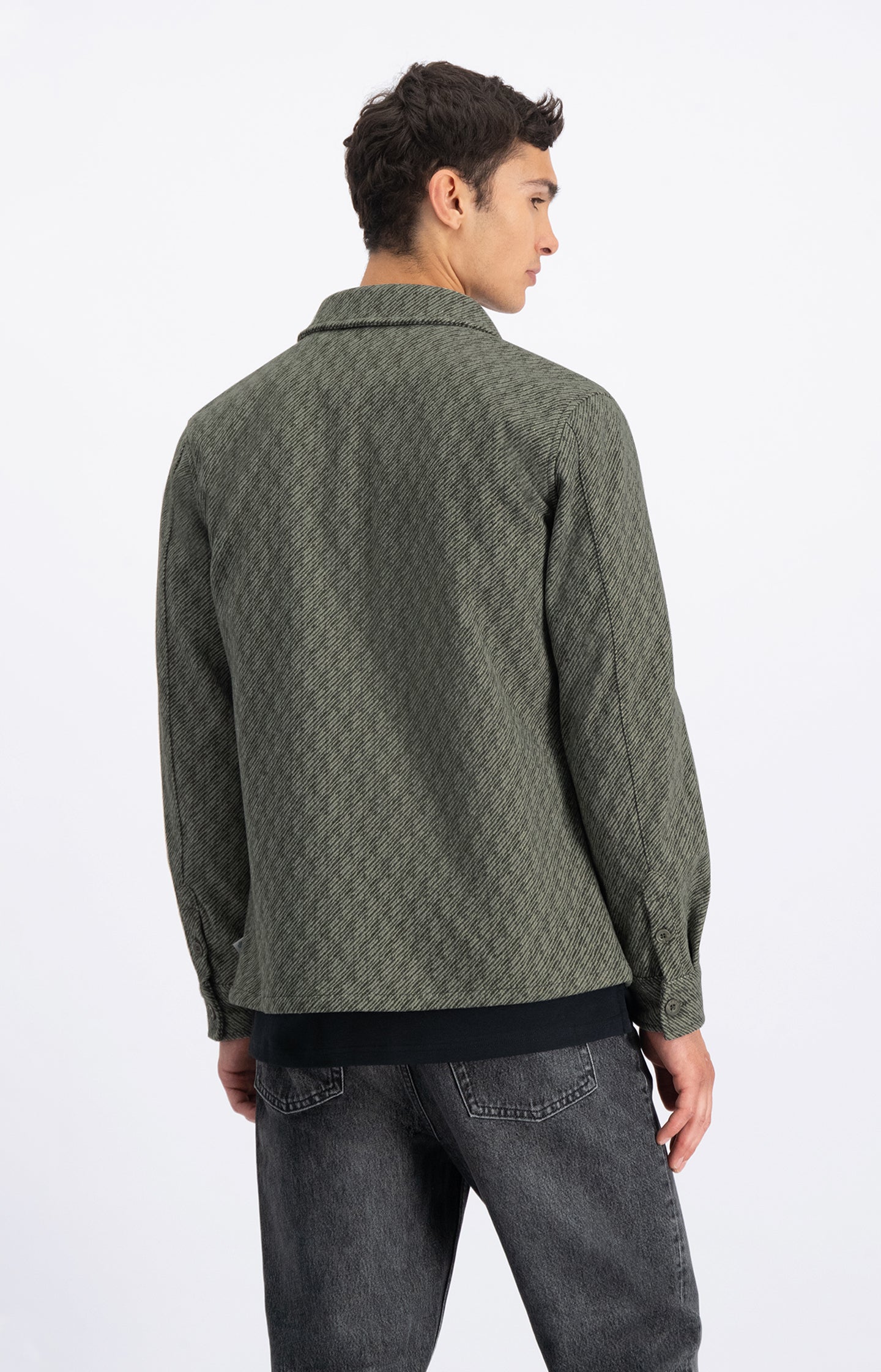 APATE KNITTED TWILL OVERSHIRT