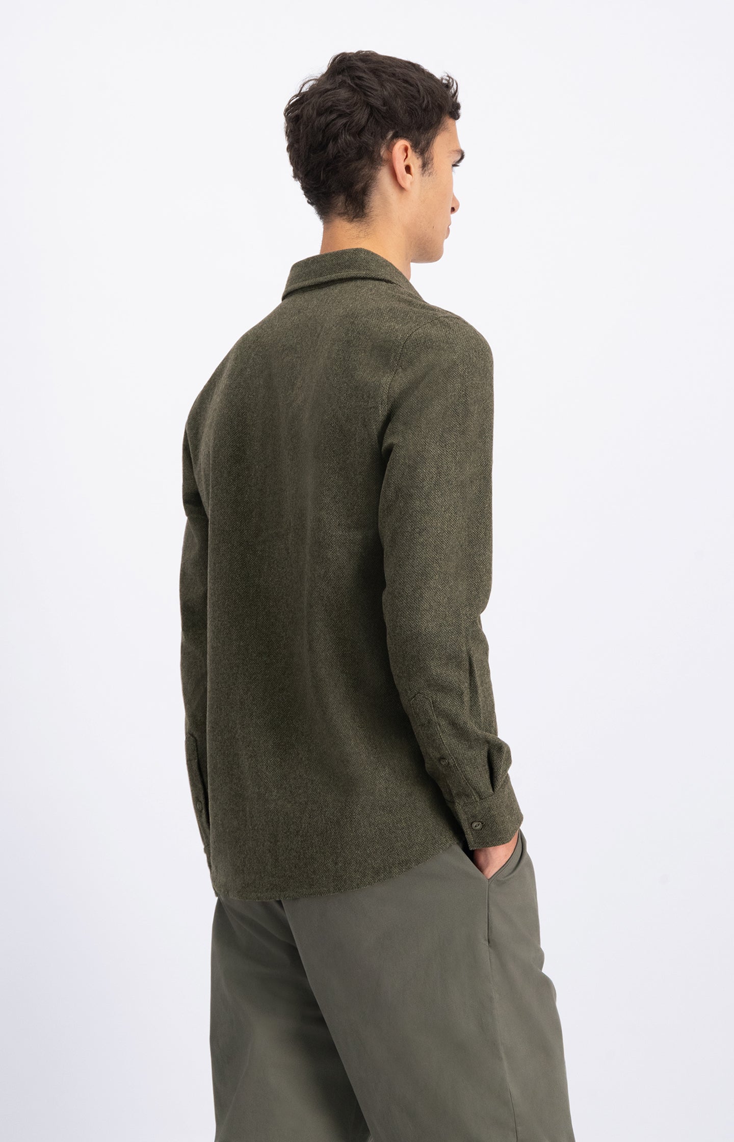 MEROPE MELANGE WOOL SHIRT