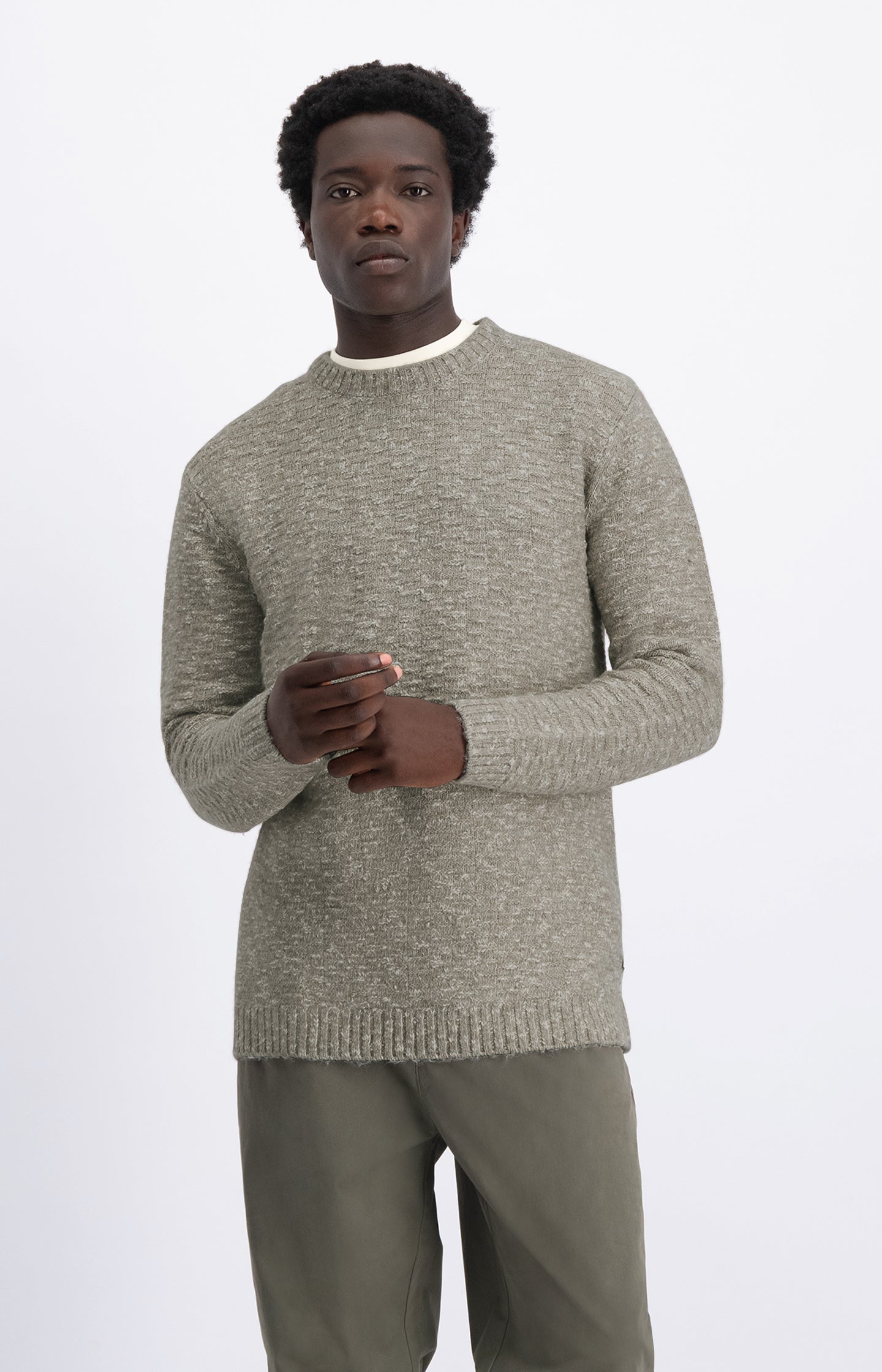 PANOPEA BOUCLE MELANGE CREWNECK