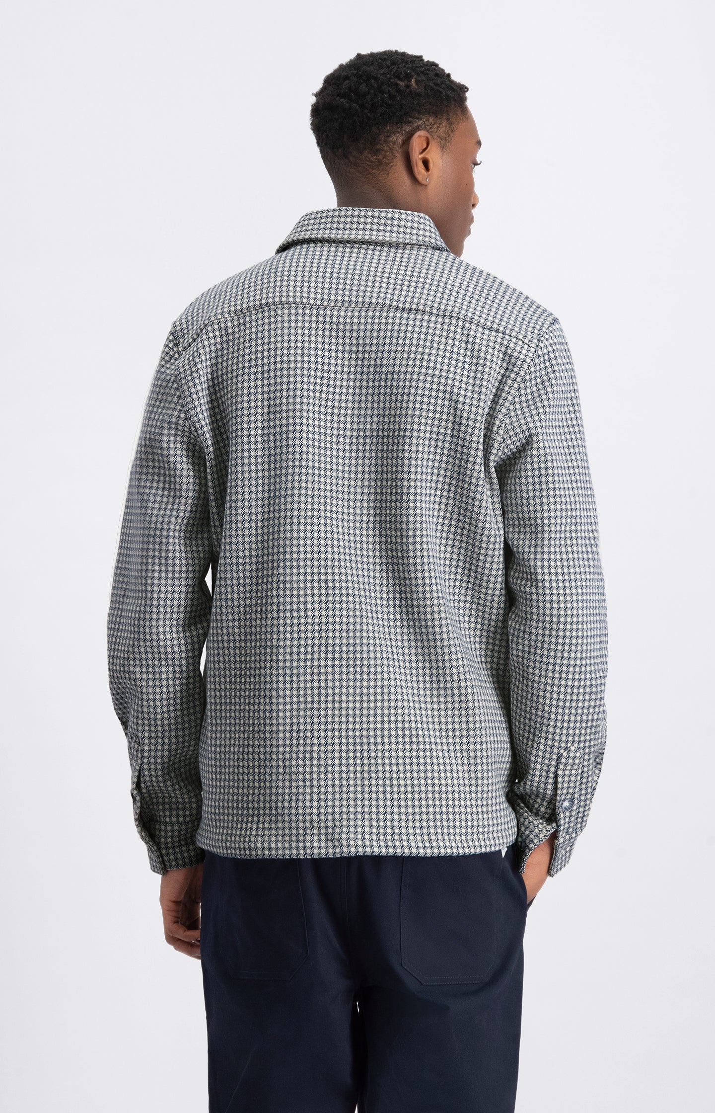 CLOUD KNITTED CHECK SHIRT