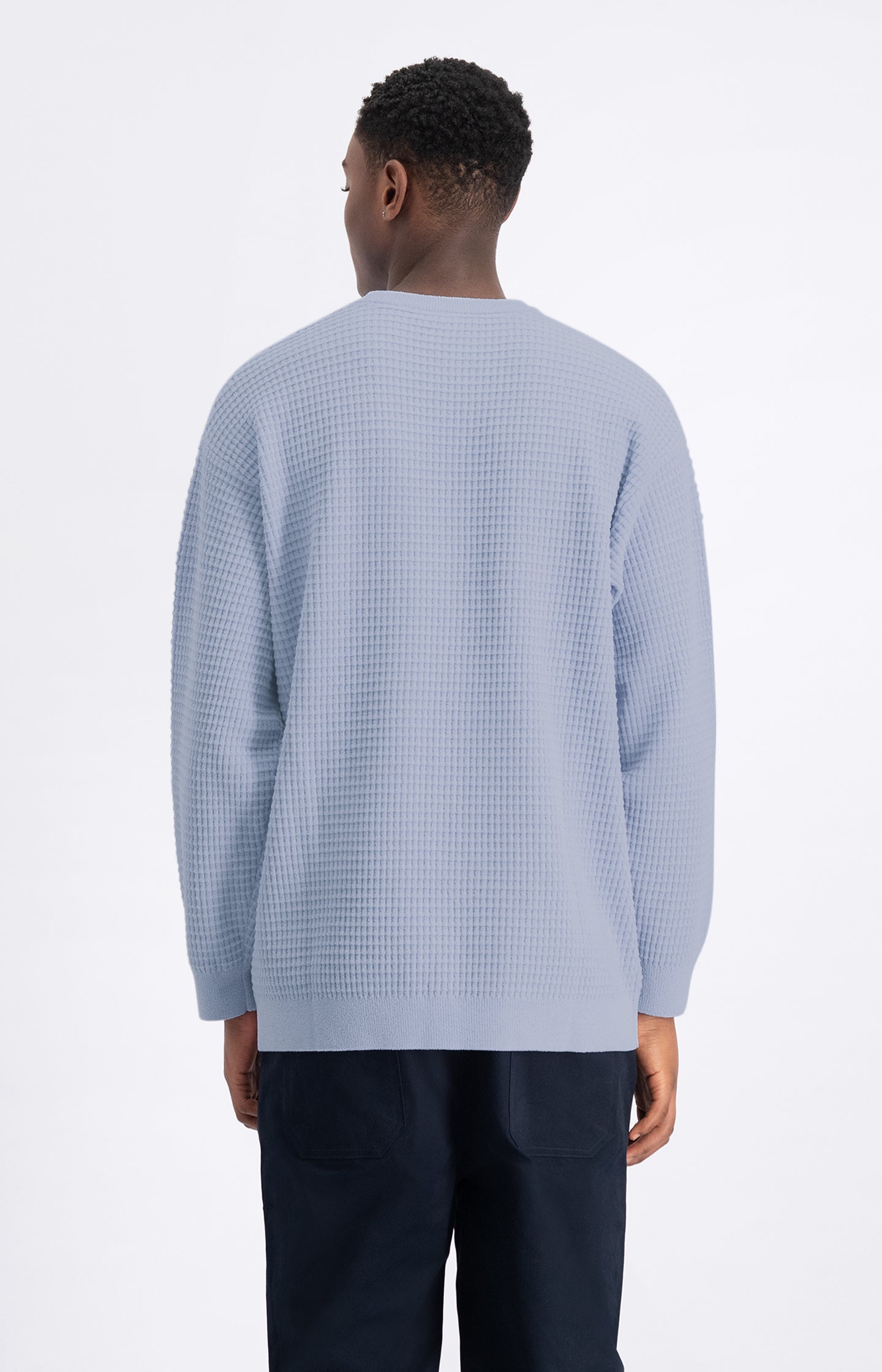 THEIA WAFFLE KNIT CREWNECK