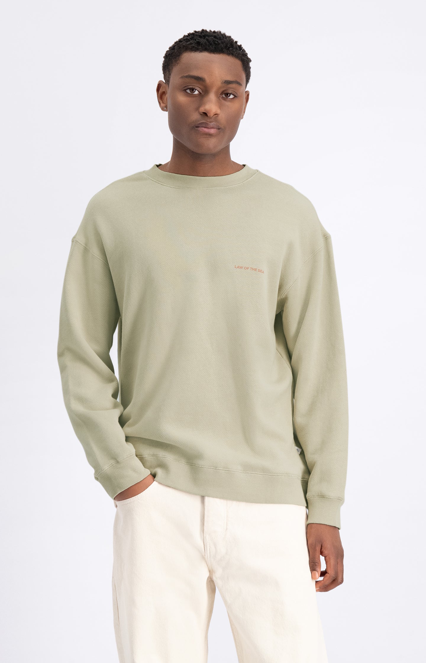 SWELL CREWNECK SWEATER WITH BACKPRINT