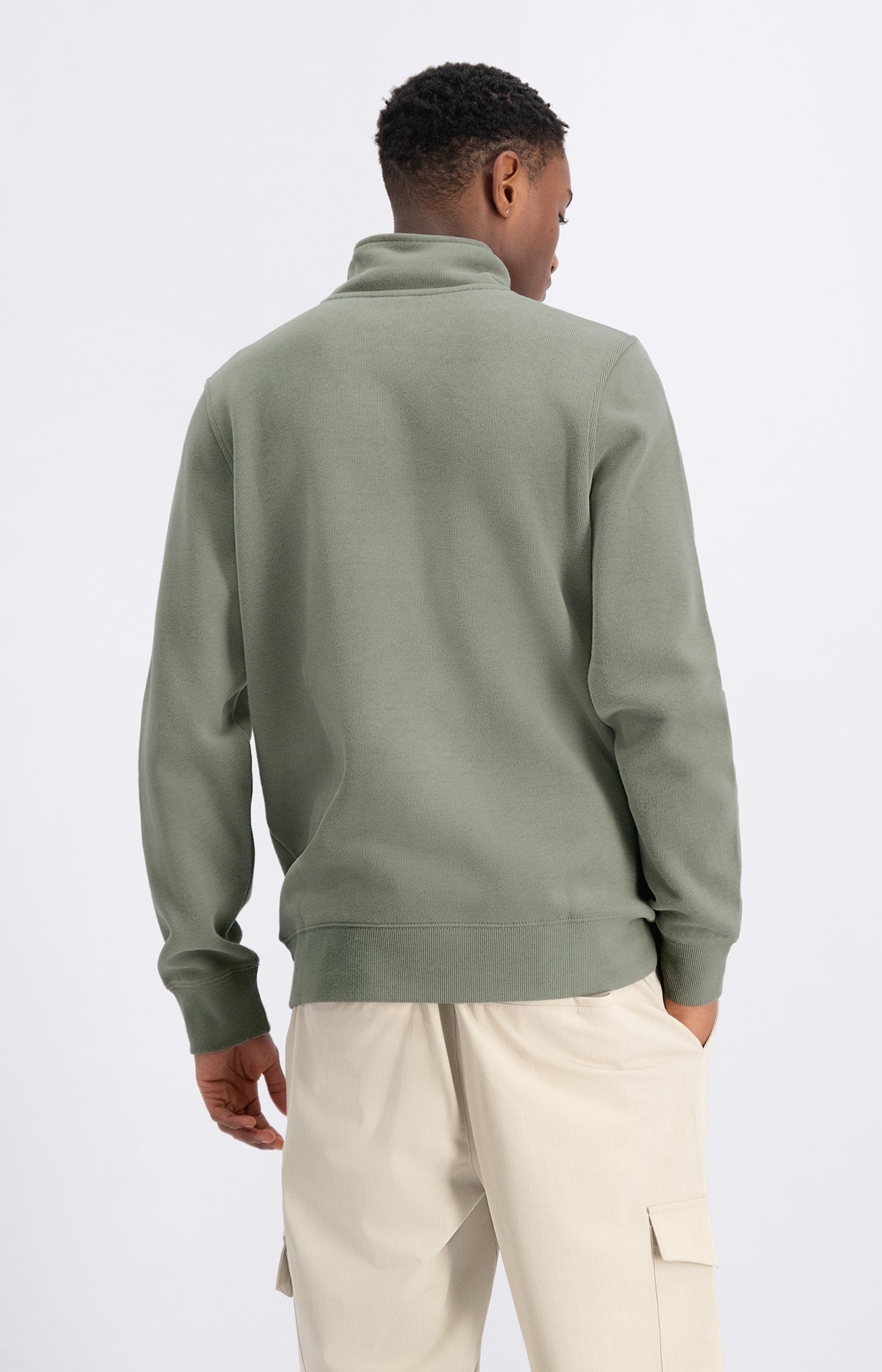 MIND HALF ZIP SWEATER