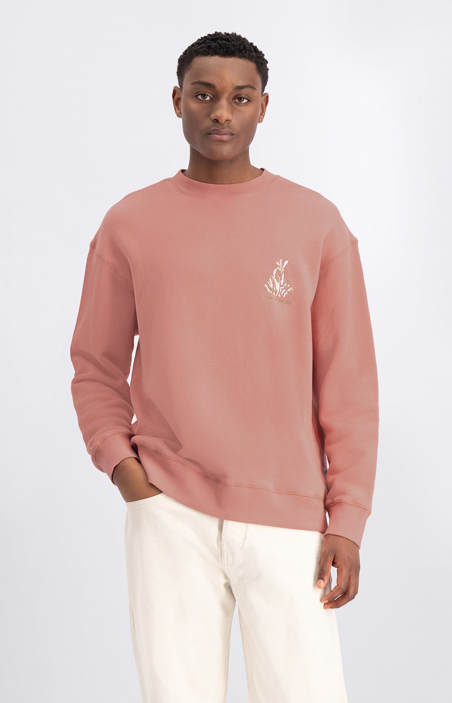 THEMIS CREWNECK SWEATER WITH EMBROIDERY