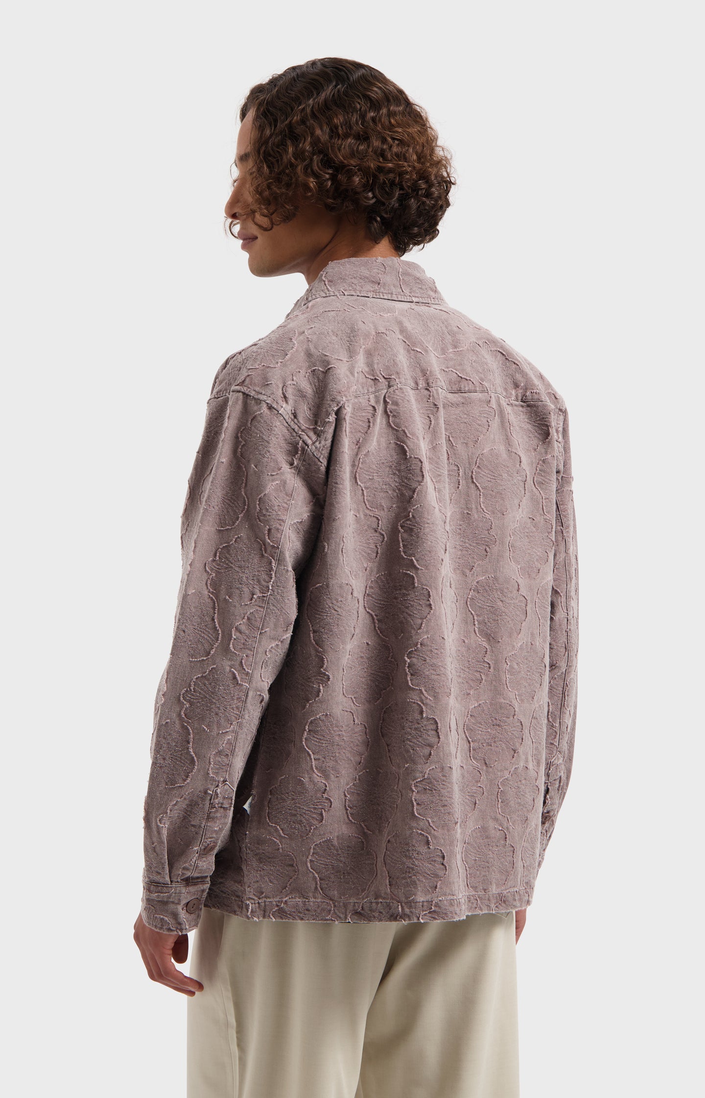 SALINE GARMENT DYED JACQUARD SHIRT