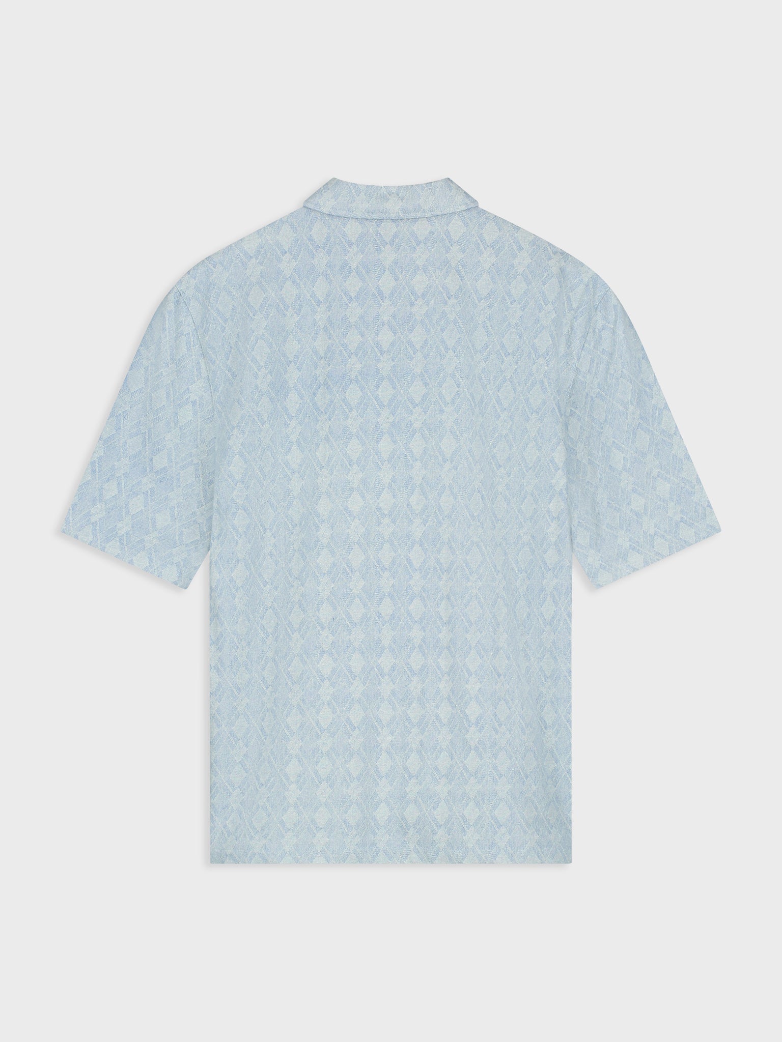 SALTERN BLEACHED DENIM JACQUARD SHIRT