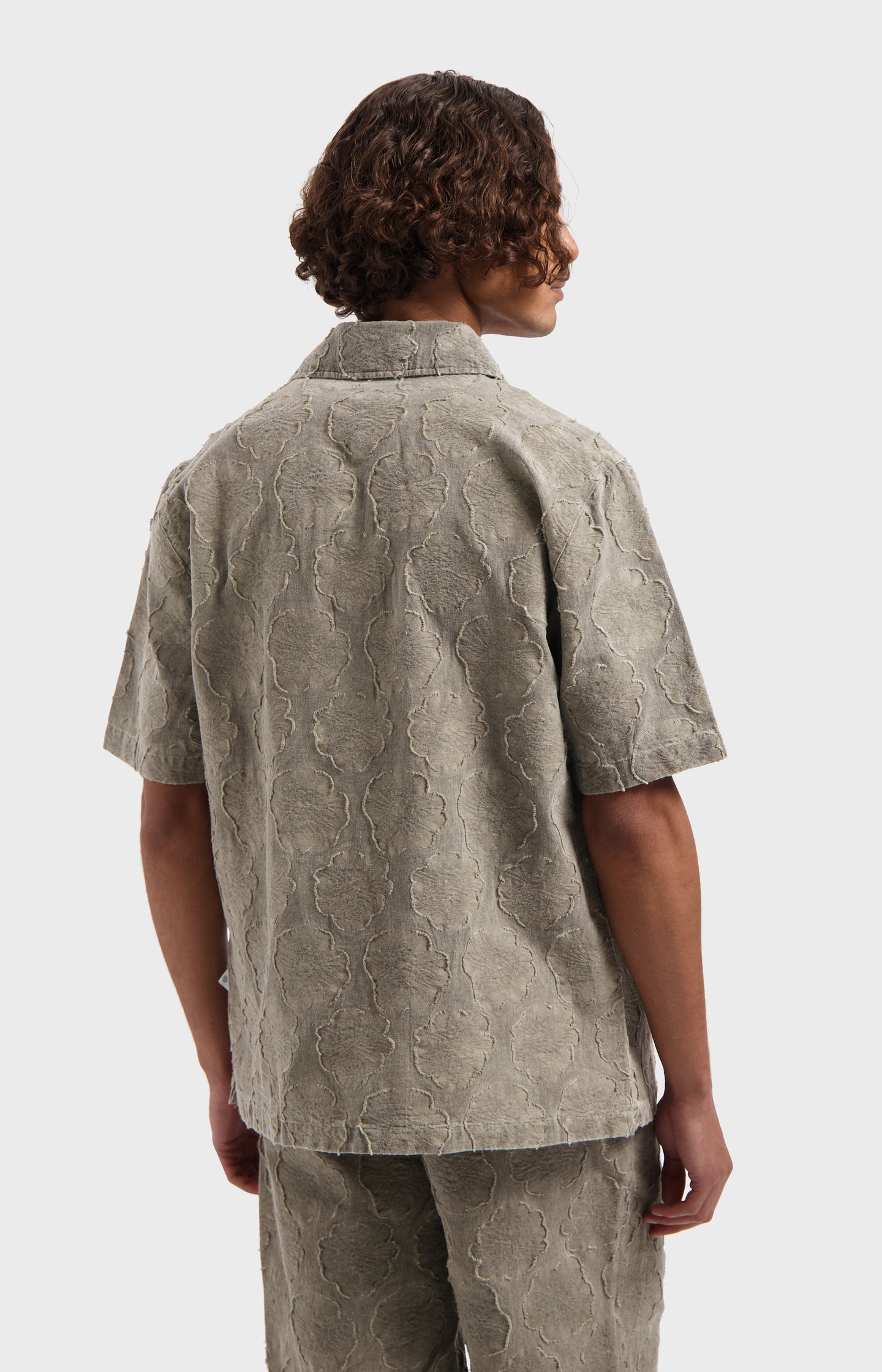 COMBRIT GARMENT DYED JACQUARD SHIRT