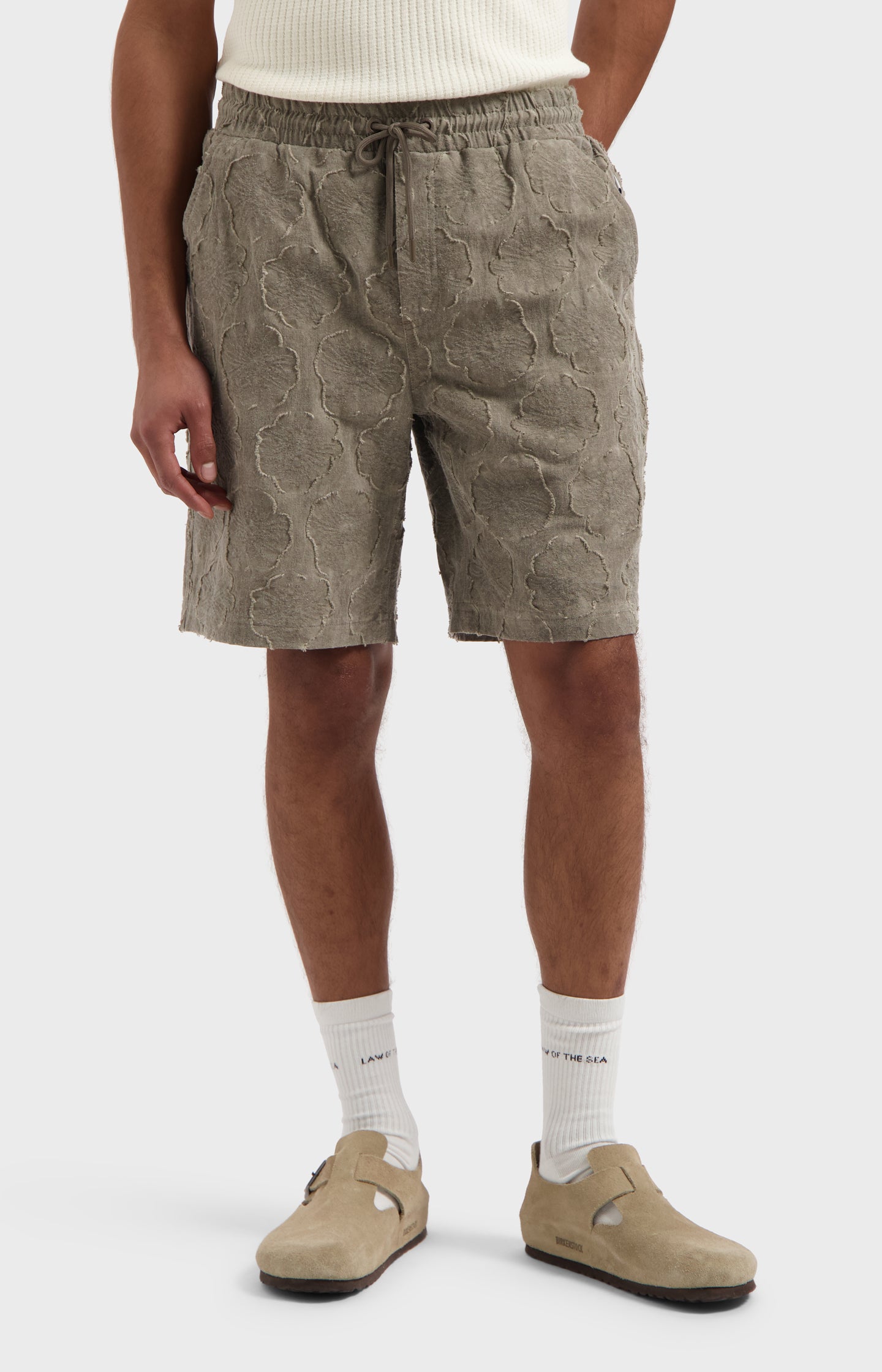 CROISIC GARMENT DYED JACQUARD SHORT
