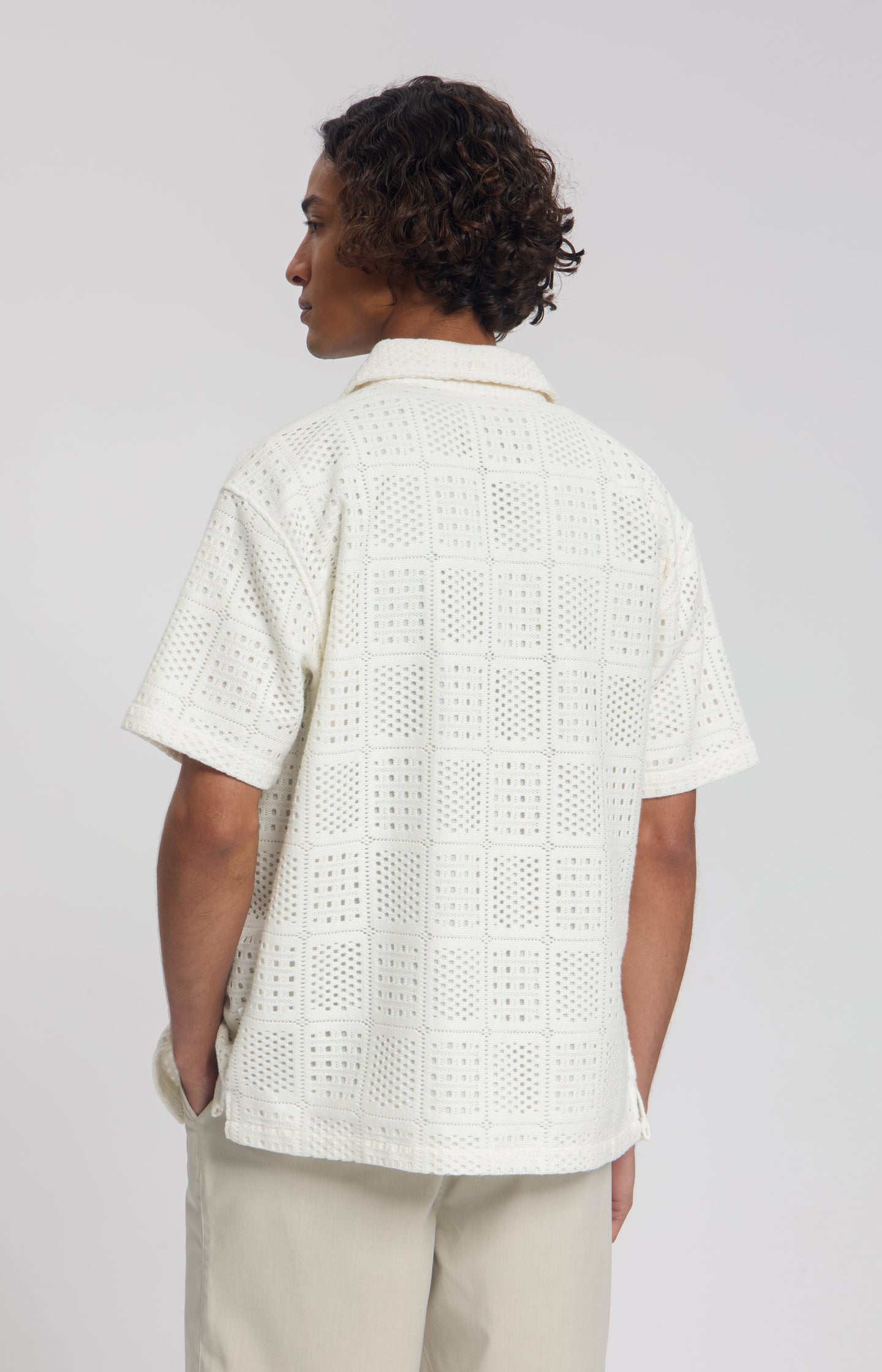 SIREN AJOUR KNITTED RESORT SHIRT