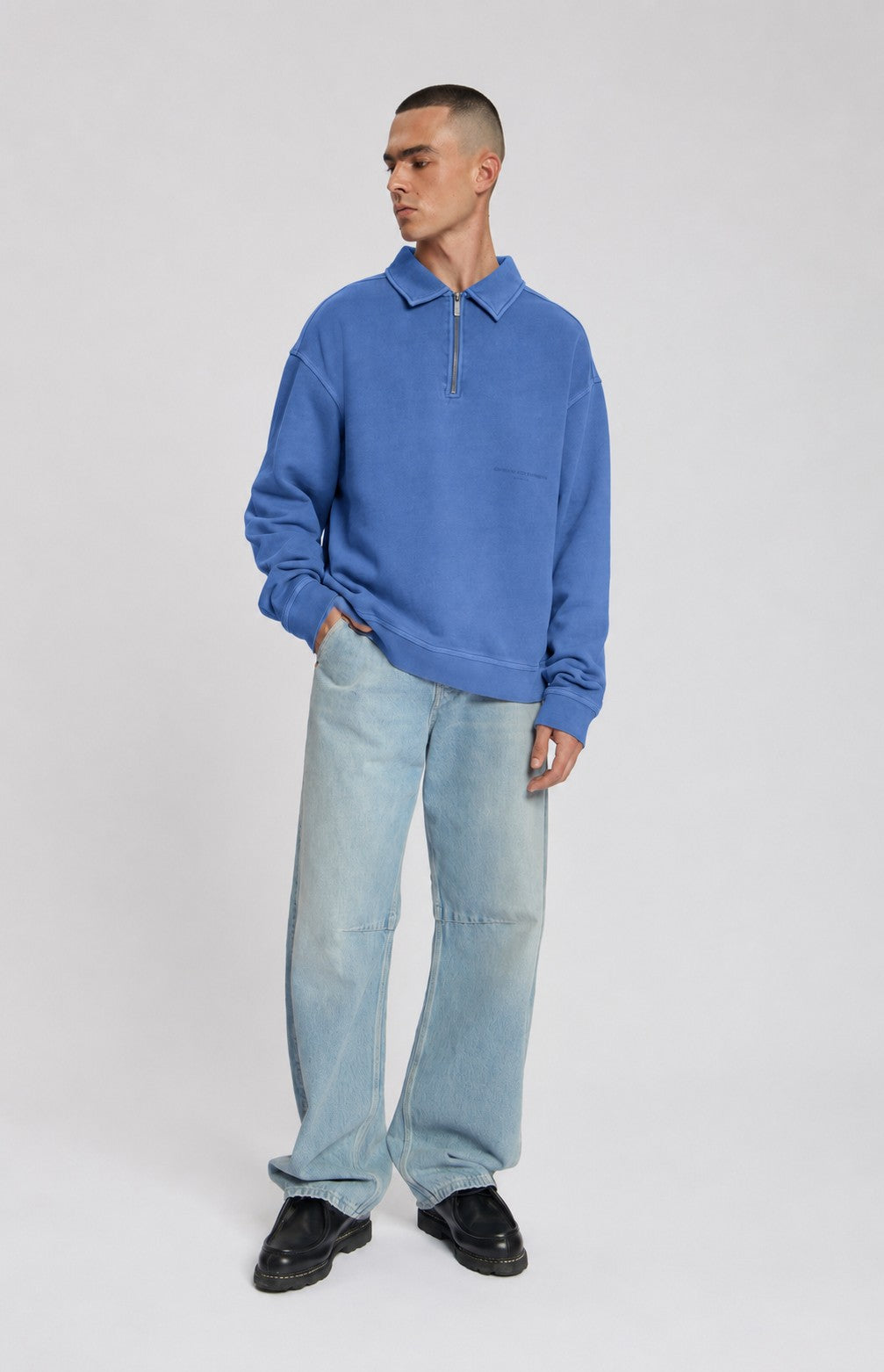 RUSK GARMENT DYED SWEAT POLO
