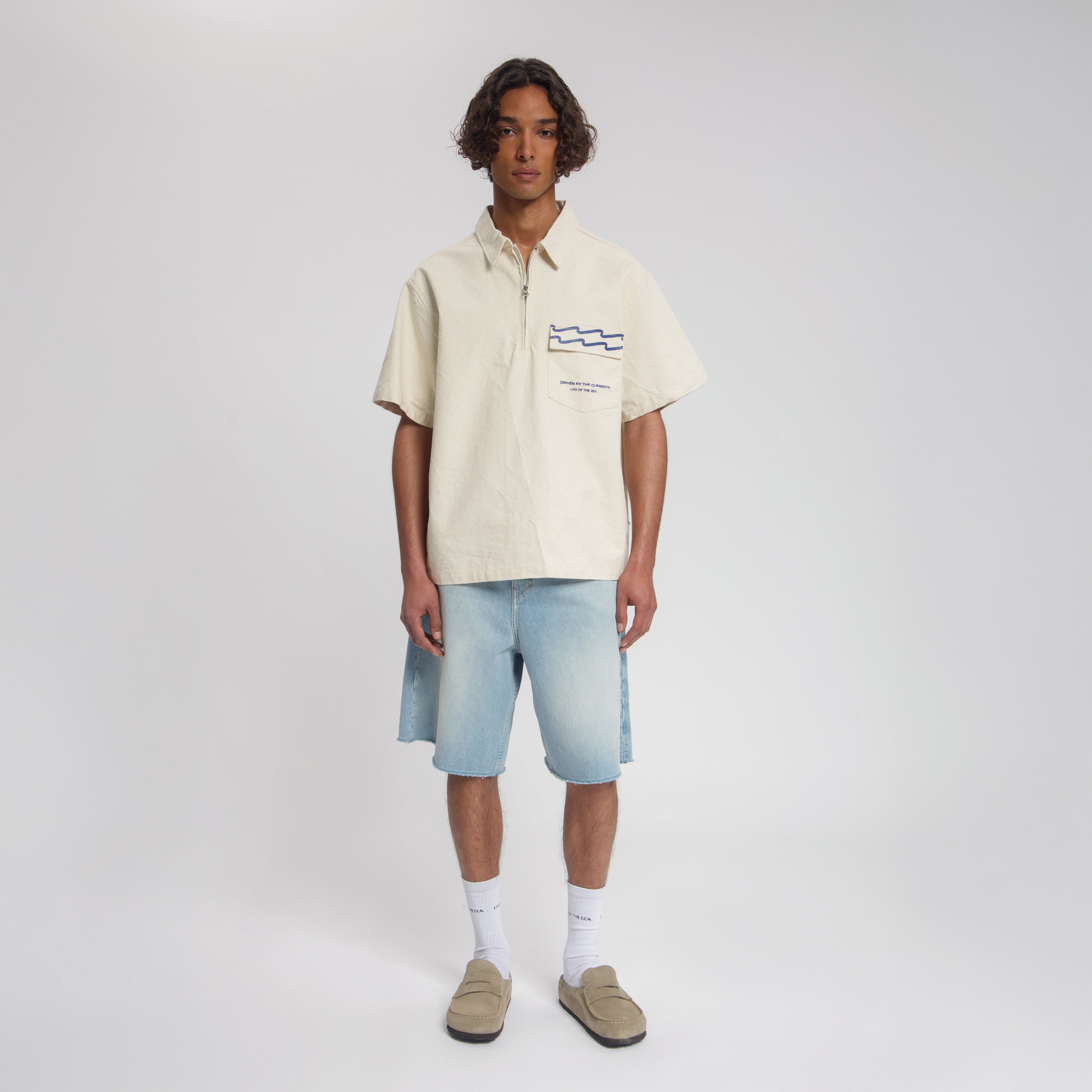 SELENE HEAVY COTTON POLO SHIRT