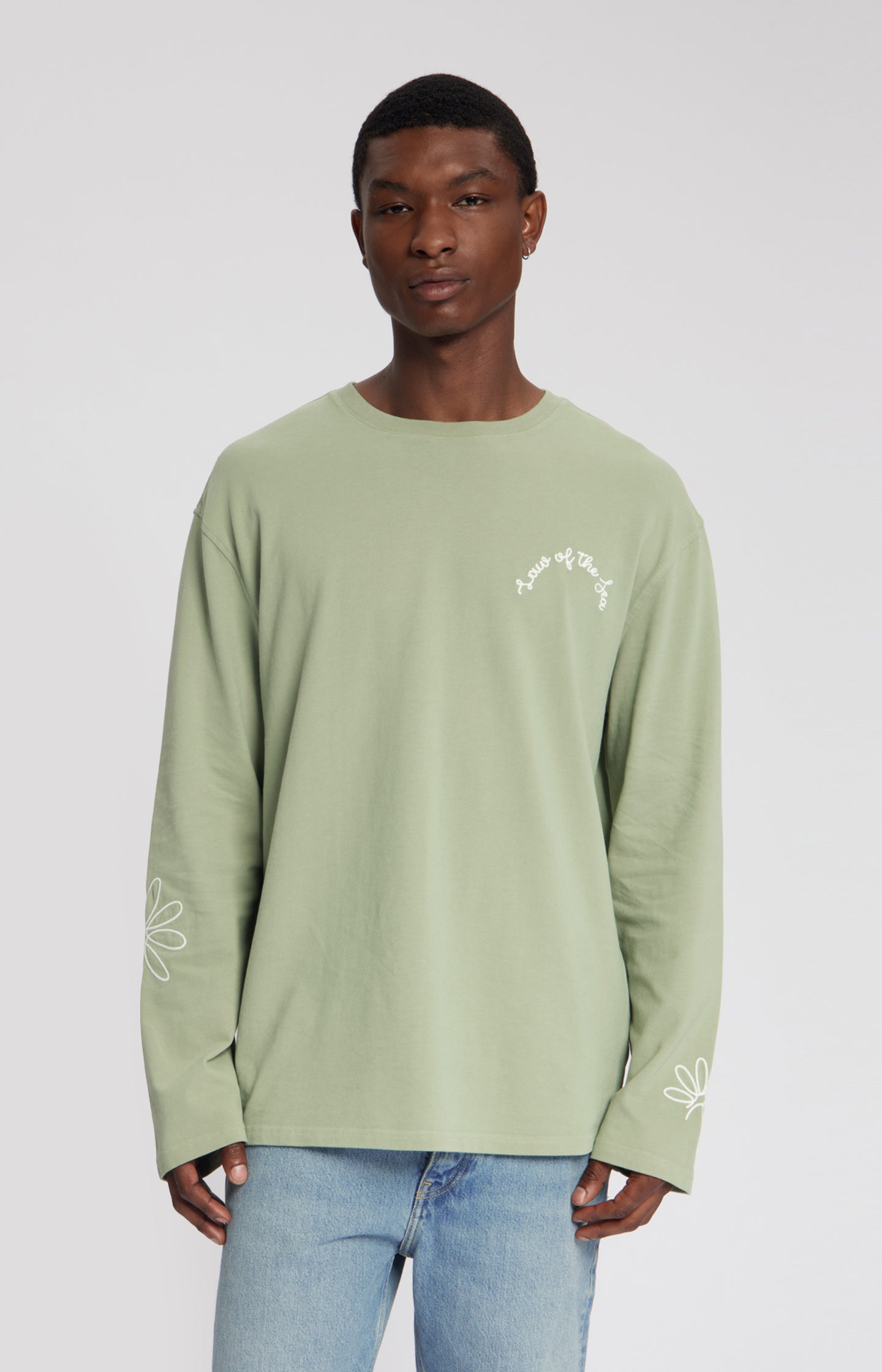 DAISY LONGSLEEVE GARMENT DYED T-SHIRT