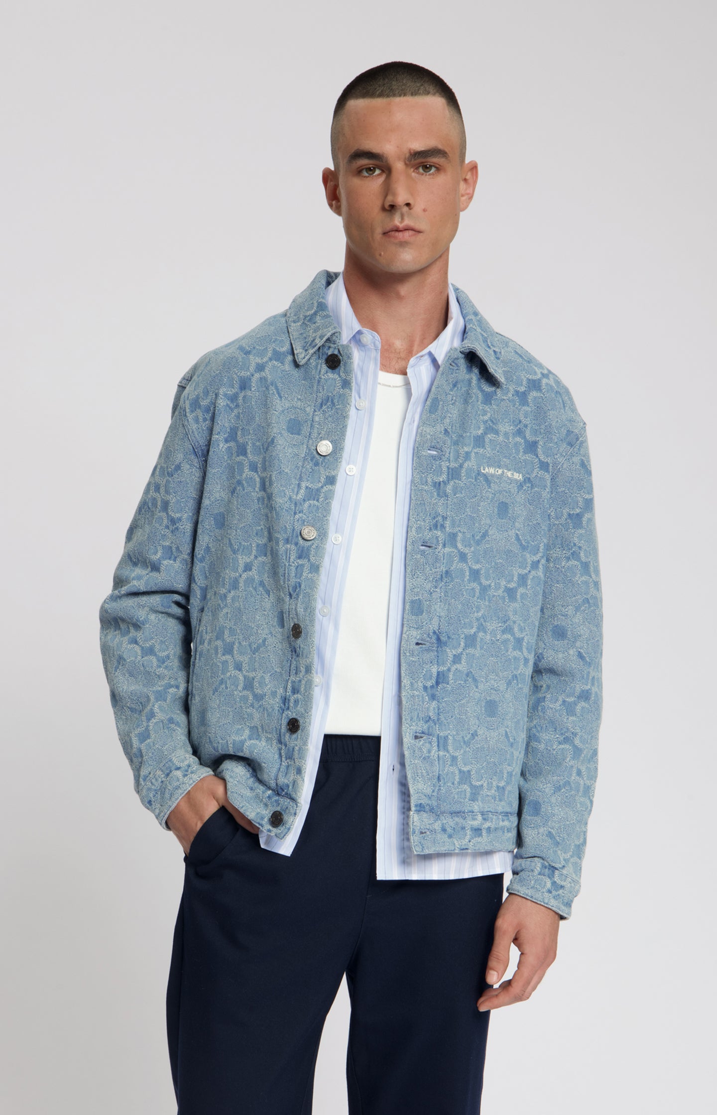 EMBER DENIM JACQUARD JACKET