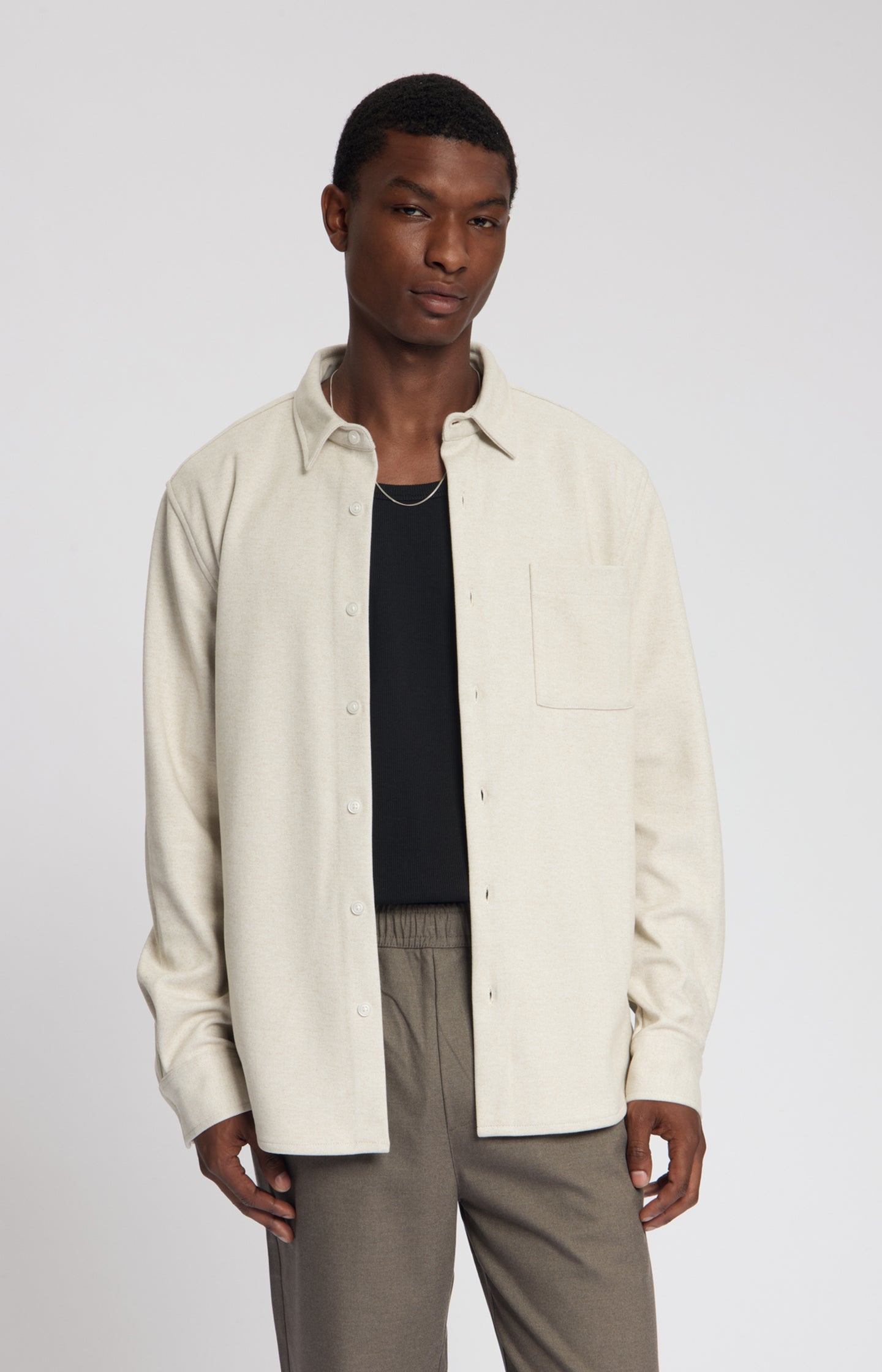 TROY SOFT HERRINGBONE SHIRT